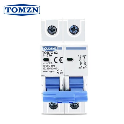 Tomzn 2P DC 1000V Solar Circuit Breaker 63A