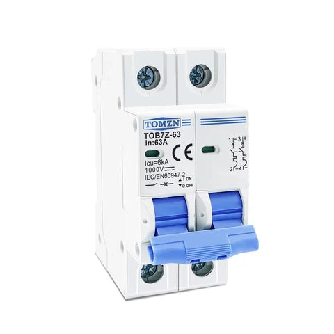 Tomzn 2P DC 1000V Solar Circuit Breaker 63A
