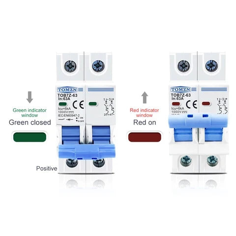 Tomzn 2P DC 1000V Solar Circuit Breaker 63A