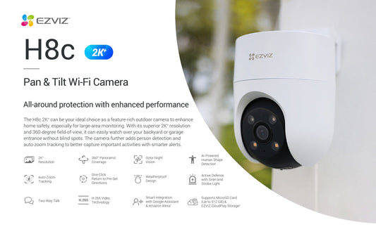 EZVIZ H8c 2K+ CCTV Camera